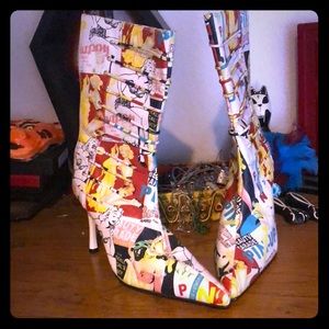 Fancy sex pin-up stiletto boots 8